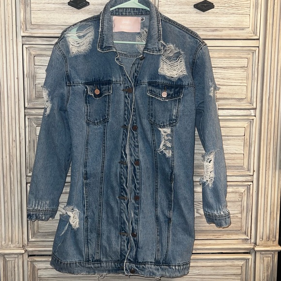 BARBIE missguided denim jacket US 4 - Picture 2 of 6